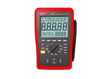 Digital Micro Ohm Meter , DC Low Resistance Tester With USB / Data Hold